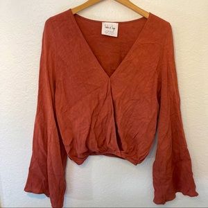 Sadie and Sage wrap top